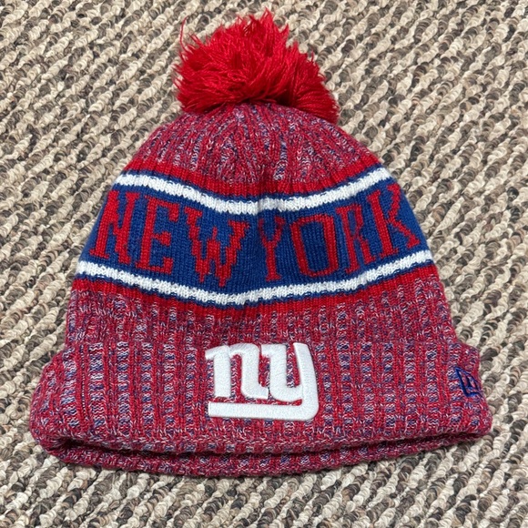 New Era Other - New Era Red and Blue New York Giants Beanie